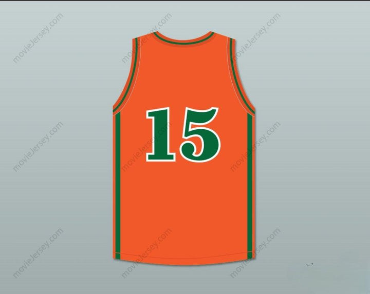 PERSONALIZADA CUALQUIER Nombre Número DEMARCUS COUSINS 15 LEFLORE HIGH SCHOOL RATTLERS NARANJA CAMISETA DE BALONCESTO DRAKE- IN MY FEELINGS Cosida S-6XL