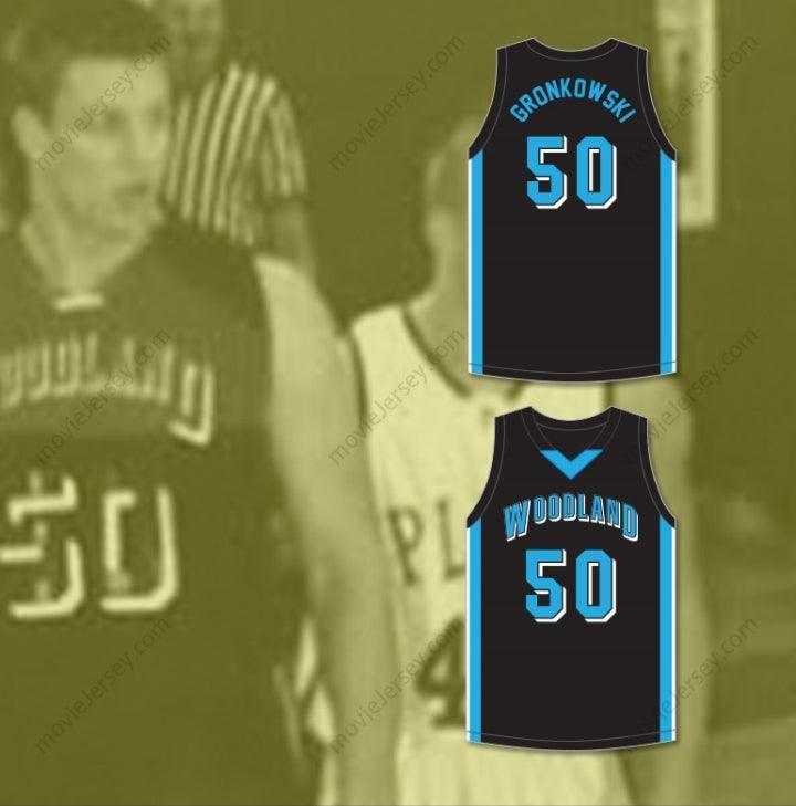 CUSTOM ANY Name Number ROB GRONKOWSKI 50  HILLS HIGH SCHOOL WOLVERINES BLACK BASKETBALL JERSEY 2 Top Stitched S-6XL