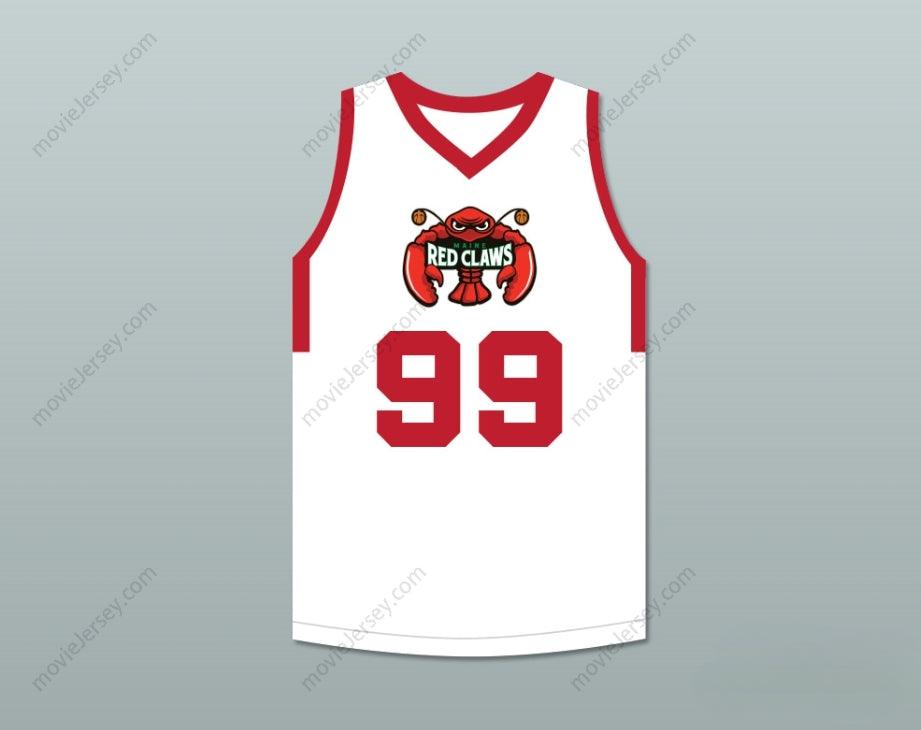 CUSTOM ANY Name Number TACKO FALL 99 MAINE WHITE BASKETBALL JERSEY 2 Top Stitched S-6XL