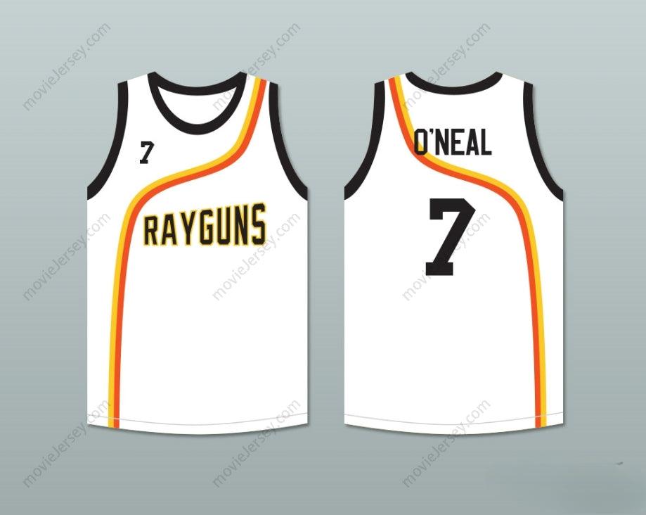 PERSONALIZADA Cualquier Nombre Número JERMAINE O'NEAL 7 ROSWELL RAYGUNS JERSEY BALONCESTO BLANCO Top Cosido Tallas S-6XL