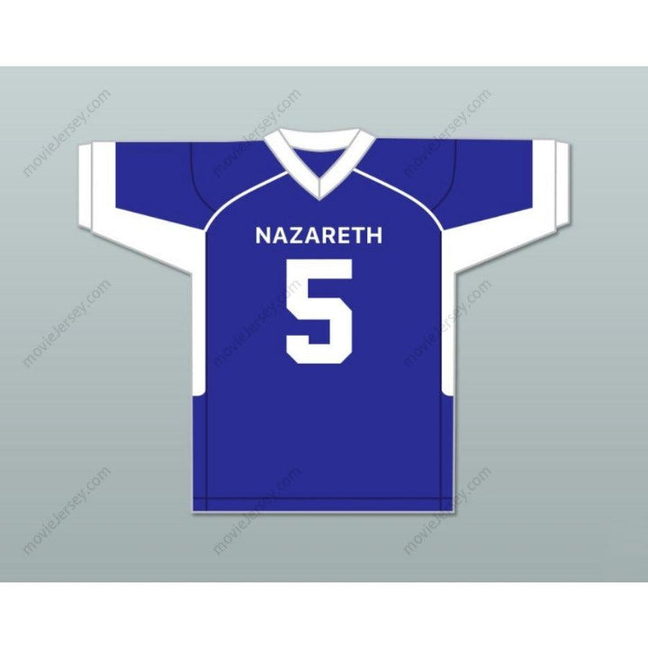 PERSONALIZA cualquier nombre y número JAHAN DOTSON 5 NAZARETH AREA HIGH SCHOOL AZUL camiseta de fútbol, costuras S-6XL