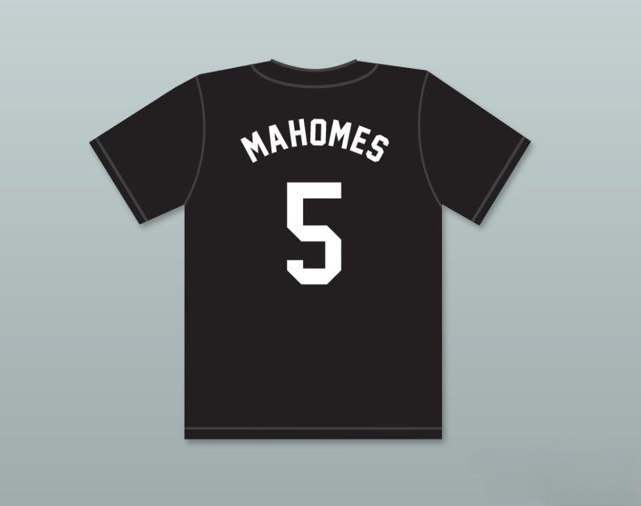 Camiseta de béisbol negra para hombre, diseño personalizado con el nombre y número de PATRICK MAHOMES 5, equipo WHITEHOUSE HIGH SCHOOL WILDCATS, cosida con 2 puntadas, tallas S-6XL