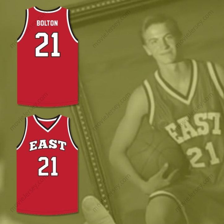 PERSONALIZADO Cualquier Nombre Número JACK BOLTON 21 EAST HIGH SCHOOL WILDCATS Rojo Camiseta de Baloncesto Cosida S-6XL
