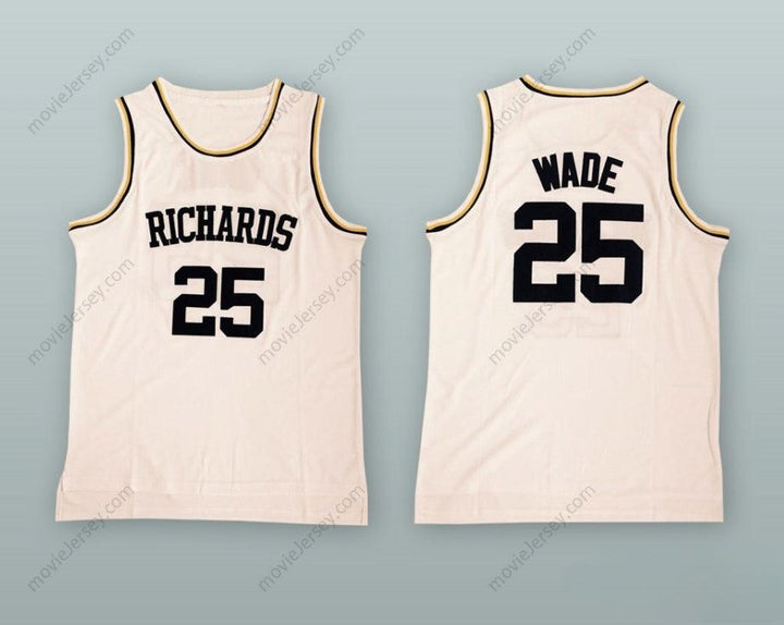 PERSONALIZA Cualquier Nombre Número DWYANE WADE 25 Camiseta de Baloncesto del Instituto HAROLD L. RICHARDS Bordada S-6XL
