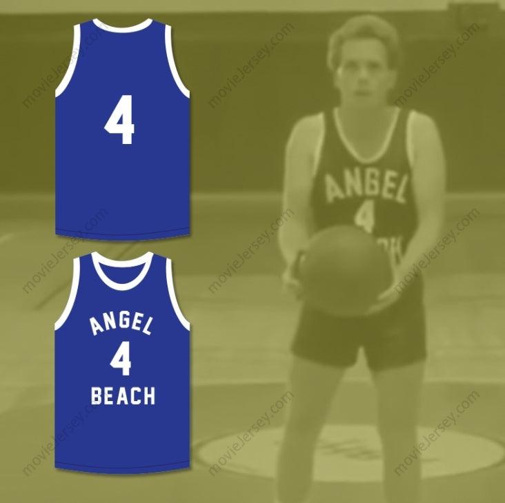 CAMISETA DE BALONCESTO PERSONALIZADA con Cualquier Nombre y Número PEE WEE MORRIS 4 ANGEL BEACH PORKY'S REVENGE con Costuras Dobles S-6XL