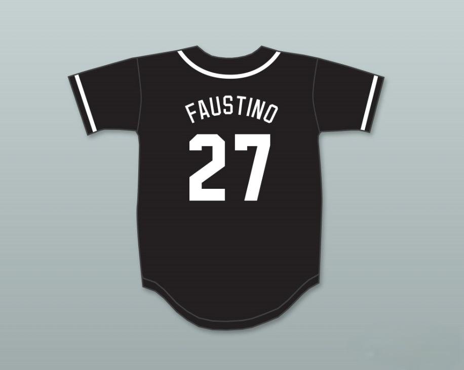Camiseta de béisbol personalizada con cualquier nombre y número DAVID FAUSTINO 27 AARDVARKS 1º ROCK N' JOCK DIAMOND DERBY anual, costura superior, tallas S-6XL