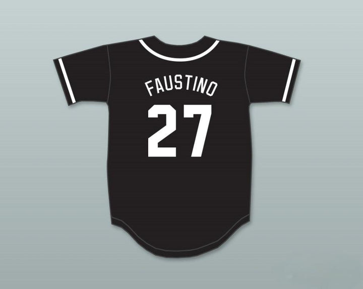 Camiseta de béisbol personalizada con cualquier nombre y número DAVID FAUSTINO 27 AARDVARKS 1º ROCK N' JOCK DIAMOND DERBY anual, costura superior, tallas S-6XL
