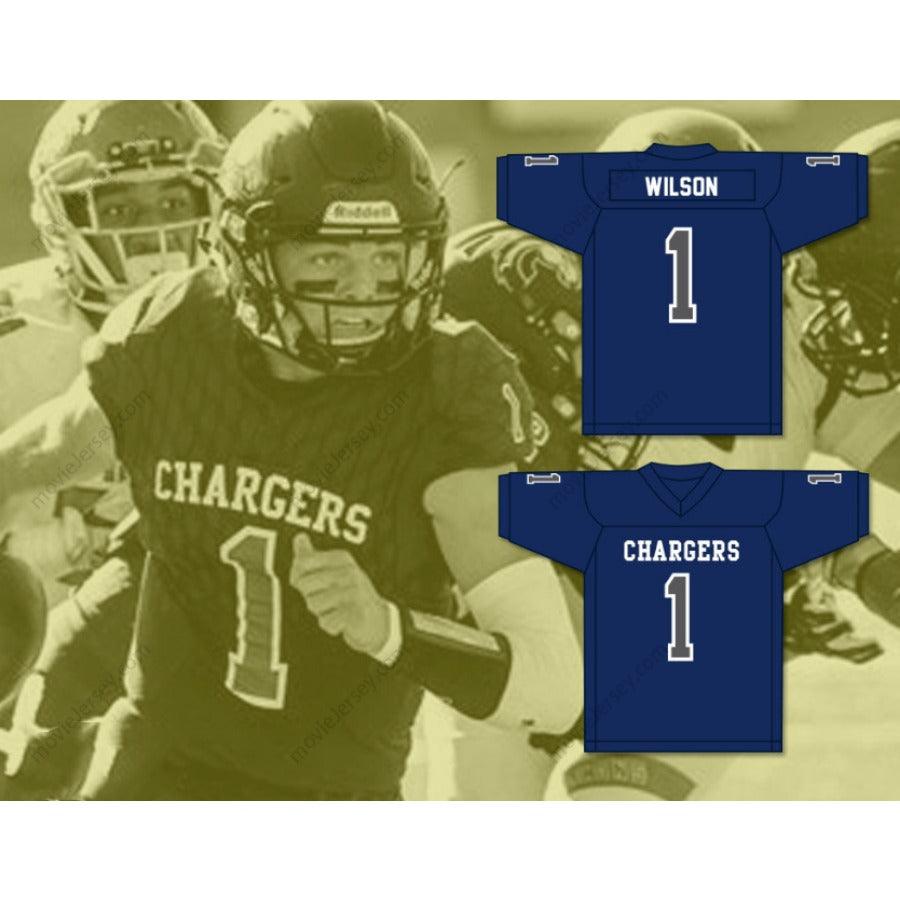 PERSONALIZA cualquier Nombre Número ZACH WILSON 1 CANYON HIGH SCHOOL CHARGERS Camiseta de Fútbol Americana Cosida Tallas S-6XL