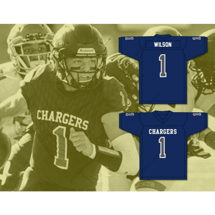 PERSONALIZA cualquier Nombre Número ZACH WILSON 1 CANYON HIGH SCHOOL CHARGERS Camiseta de Fútbol Americana Cosida Tallas S-6XL