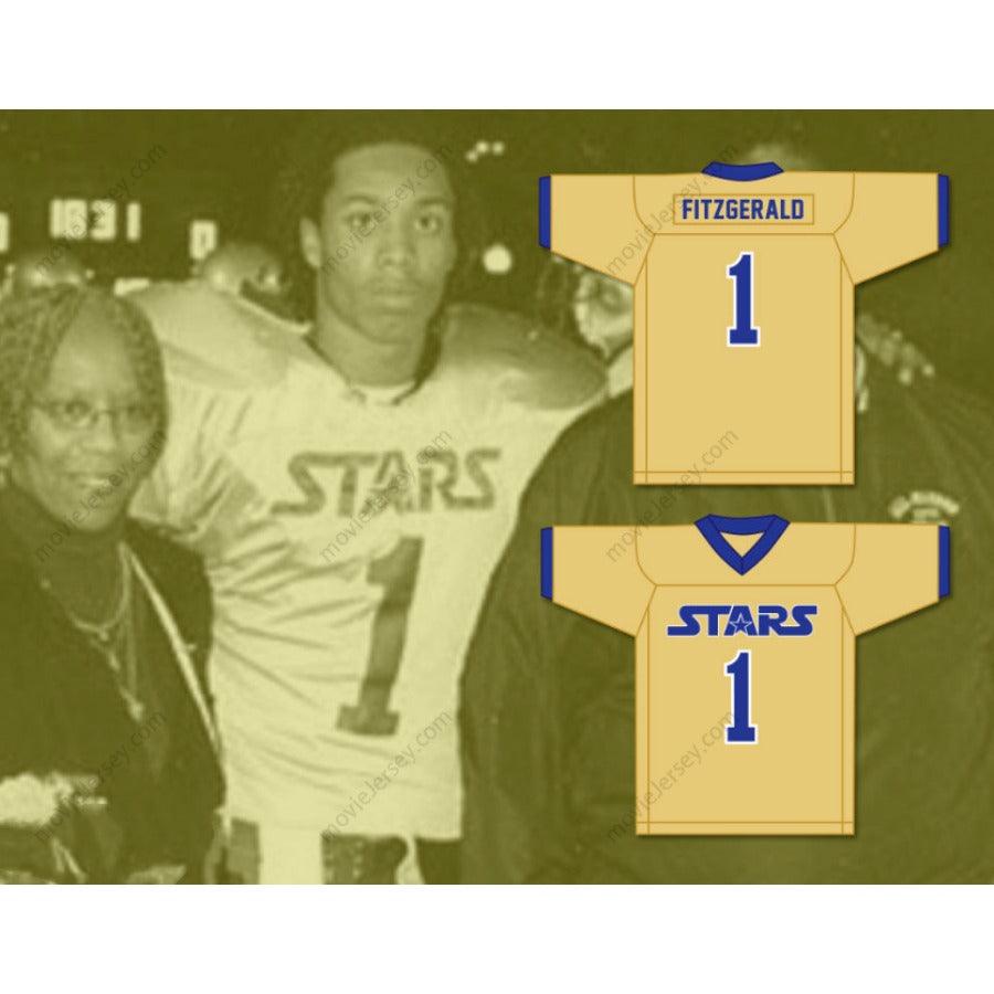 PERSONALIZADA Cualquier Nombre Número LARRY FITZGERALD 1 ACADEMY OF HOLY ANGELS STARS Camiseta de Fútbol Bordada Tallas S-6XL