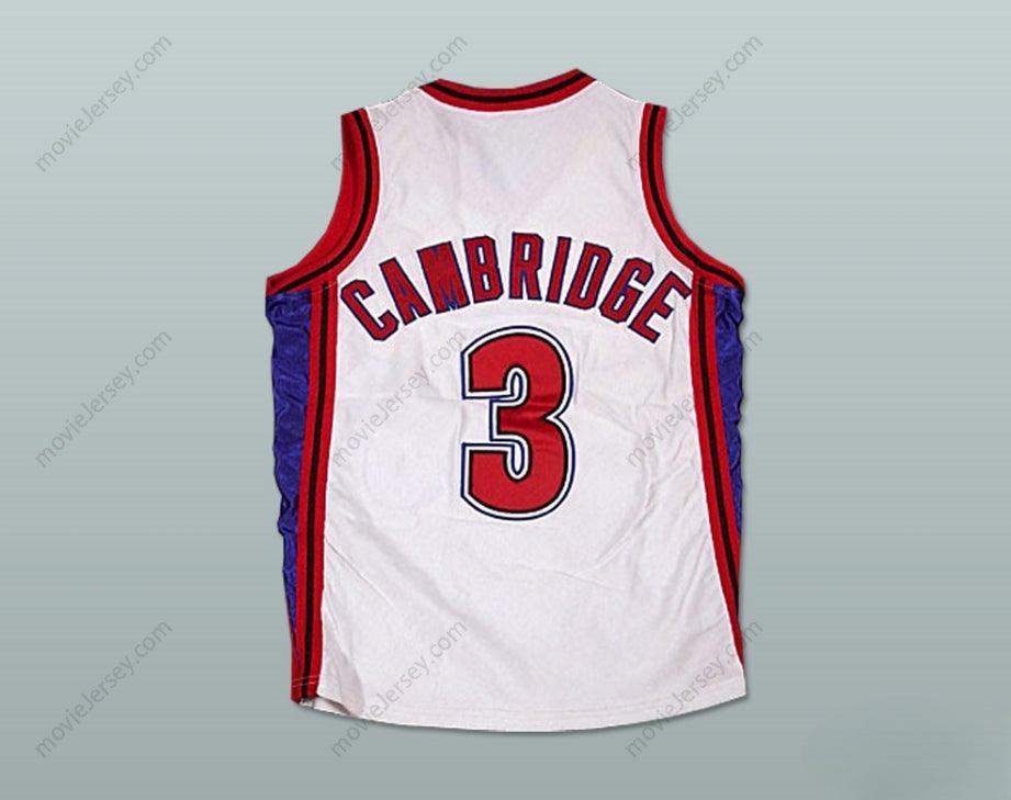 PERSONALIZA CUALQUIER Nombre Número CALVIN CAMBRIDGE 3 LOS ANGELES KNIGHTS CAMISETA DE BALONCESTO BLANCA CON PARCHE LIKE MIKE Costuras de primera S-6XL