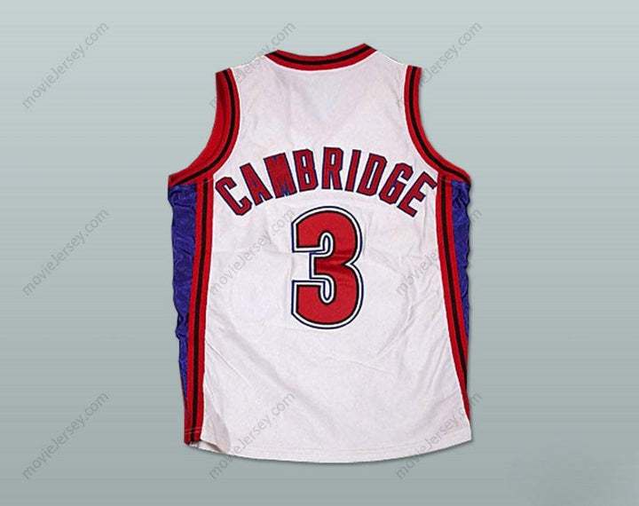 PERSONALIZA CUALQUIER Nombre Número CALVIN CAMBRIDGE 3 LOS ANGELES KNIGHTS CAMISETA DE BALONCESTO BLANCA CON PARCHE LIKE MIKE Costuras de primera S-6XL