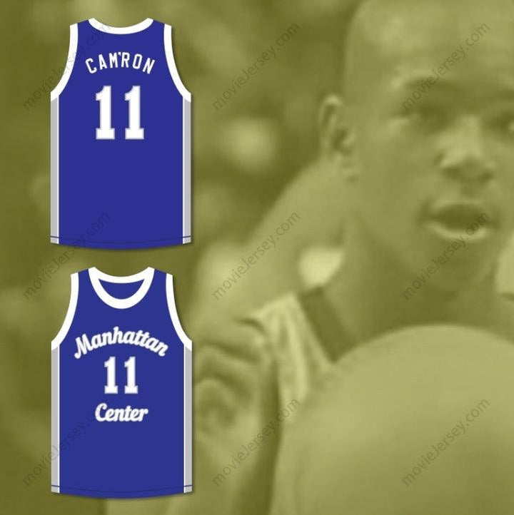 CAMISETA DE BALONCESTO AZUL BORDADA DE LOS RAMS CON EL NOMBRE Y NÚMERO QUE DESEE DEL RAPERO CAM'RON 11 CENTRAL Tallas S-6XL