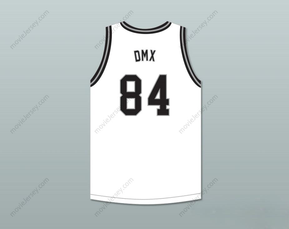 PERSONALIZA CUALQUIER Nombre Número DMX 84 ROUGH RYDERS JERSEY BALONCESTO BLANCO 3 Costuras Superiores S-6XL