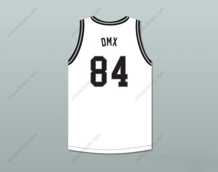 PERSONALIZA CUALQUIER Nombre Número DMX 84 ROUGH RYDERS JERSEY BALONCESTO BLANCO 3 Costuras Superiores S-6XL