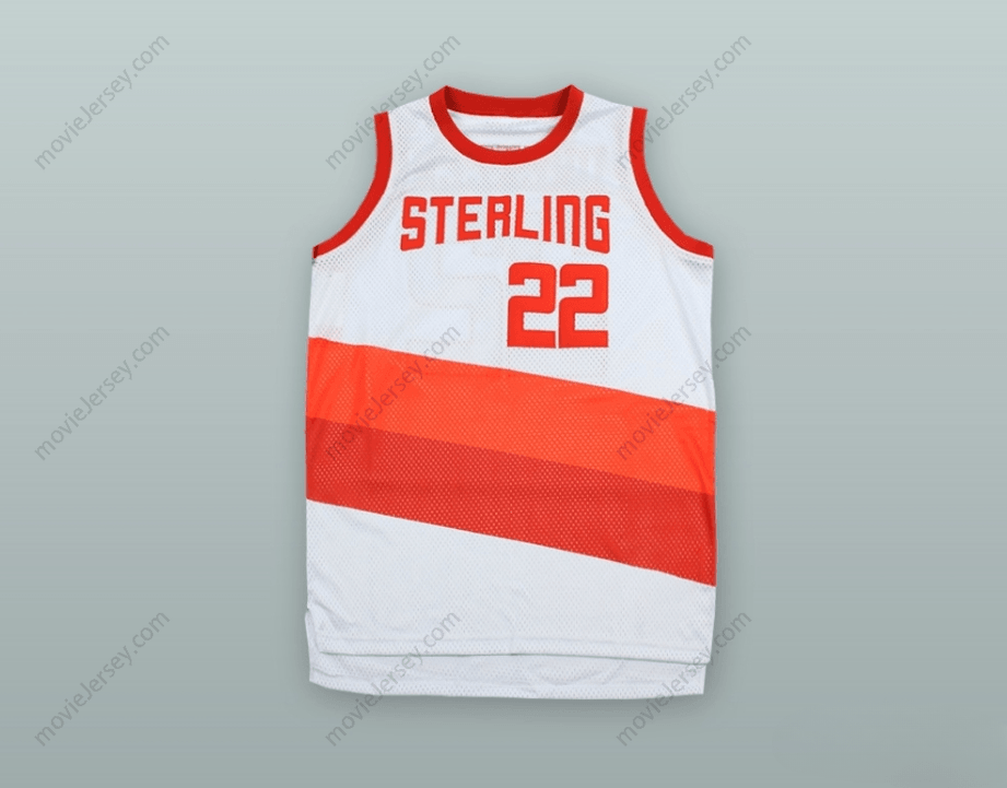 PERSONALIZABLE Cualquier Nombre Número CLYDE DREXLER 22 CAMISETA DE BALONCESTO ALTERNATIVA BLANCA DE LOS HIGH SCHOOL RAIDERS Costuras Reforzadas S-6XL