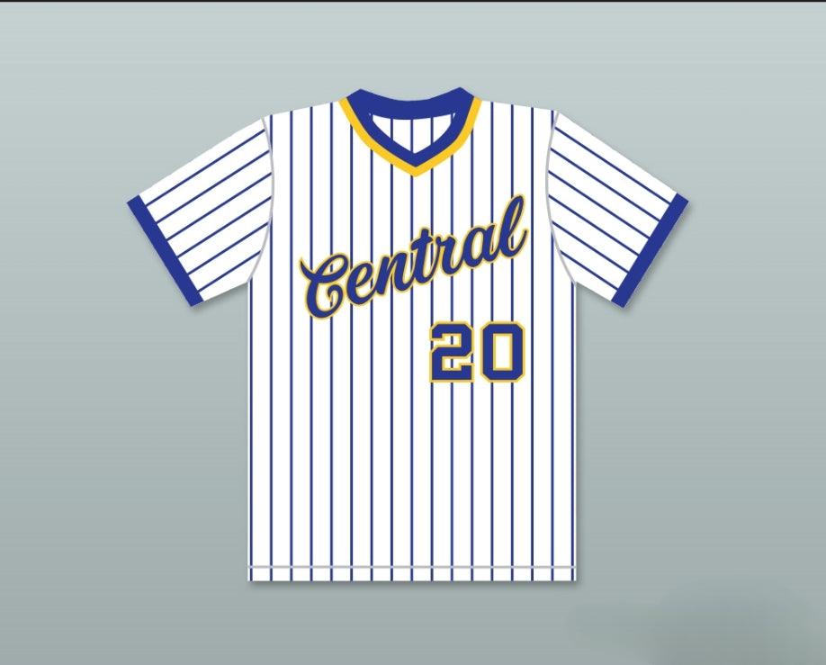 Custom Any Name Number DAN MARINO 20 CENTRAL CATHOLIC HIGH SCHOOL VIKINGS PINSTRIPED BASEBALL JERSEY Top Stitched S-6XL