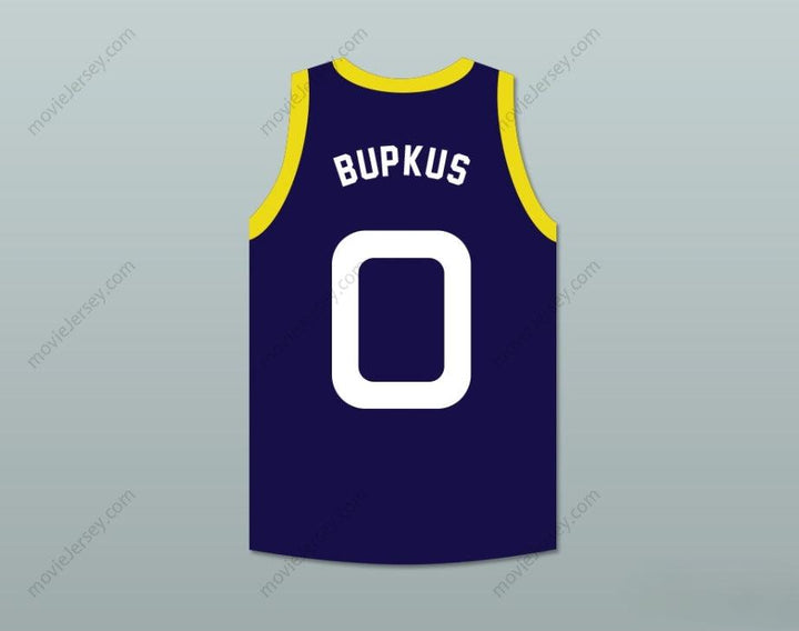 CAMISETA DE BALONCESTO PERSONALIZADA CON CUALQUIER Nombre Número BUPKUS 0 MONSTARS AZUL OSCURO SPACE JAM Top Stitched Tallas S-6XL