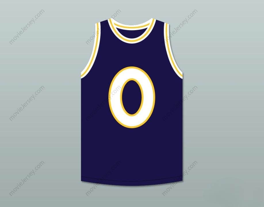 PERSONALIZA Cualquier Nombre Número MONSTARS 0 MONSTARS AZUL OSCURO CAMISETA DE BALONCESTO COSIDA TOP HIT EM HIGH S-6XL