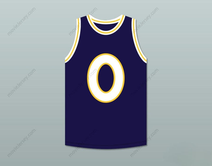 PERSONALIZA Cualquier Nombre Número MONSTARS 0 MONSTARS AZUL OSCURO CAMISETA DE BALONCESTO COSIDA TOP HIT EM HIGH S-6XL