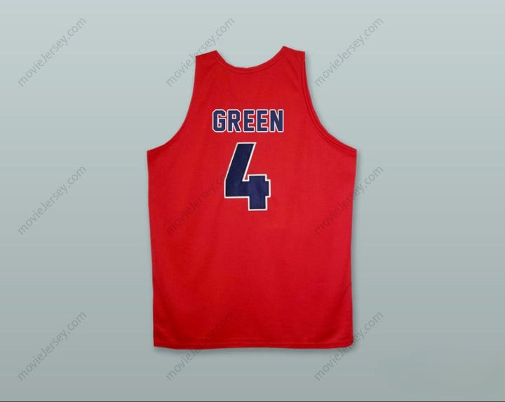 PERSONALIZADA Cualquier Nombre Número JALEN GREEN 4 SAN JOAQUIN MEMORIAL HIGH SCHOOL PANTHERS ROJO CAMISETA DE BALONCESTO con Costuras S-6XL