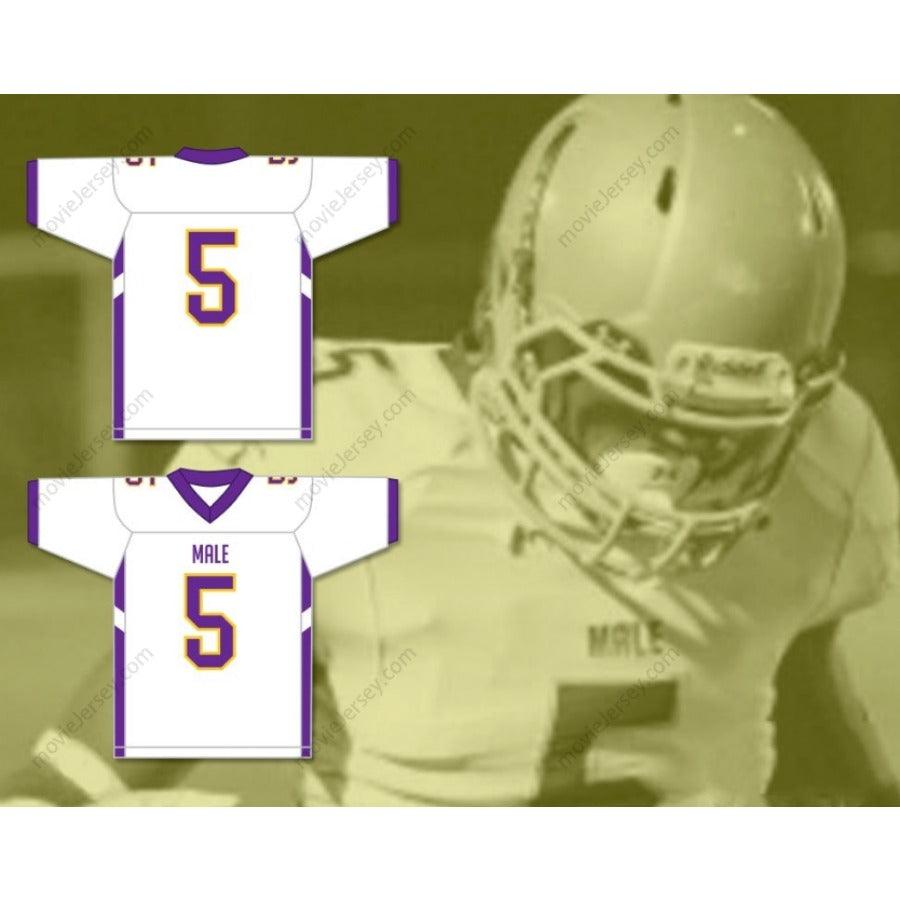 PERSONALIZA Cualquier Nombre Número NATE HOBBS 5 Camiseta de Fútbol Masculina de Secundaria BULLDOGS Cosida Tallas S-6XL