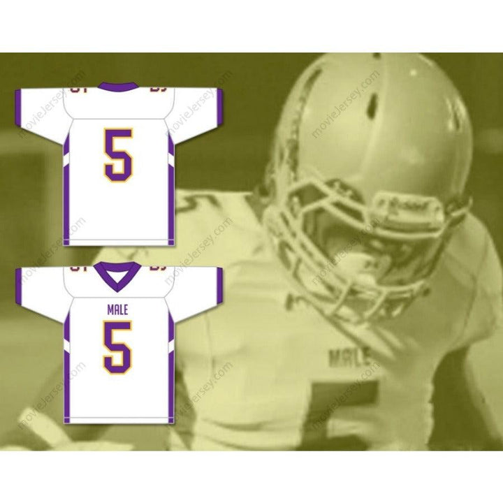 PERSONALIZA Cualquier Nombre Número NATE HOBBS 5 Camiseta de Fútbol Masculina de Secundaria BULLDOGS Cosida Tallas S-6XL