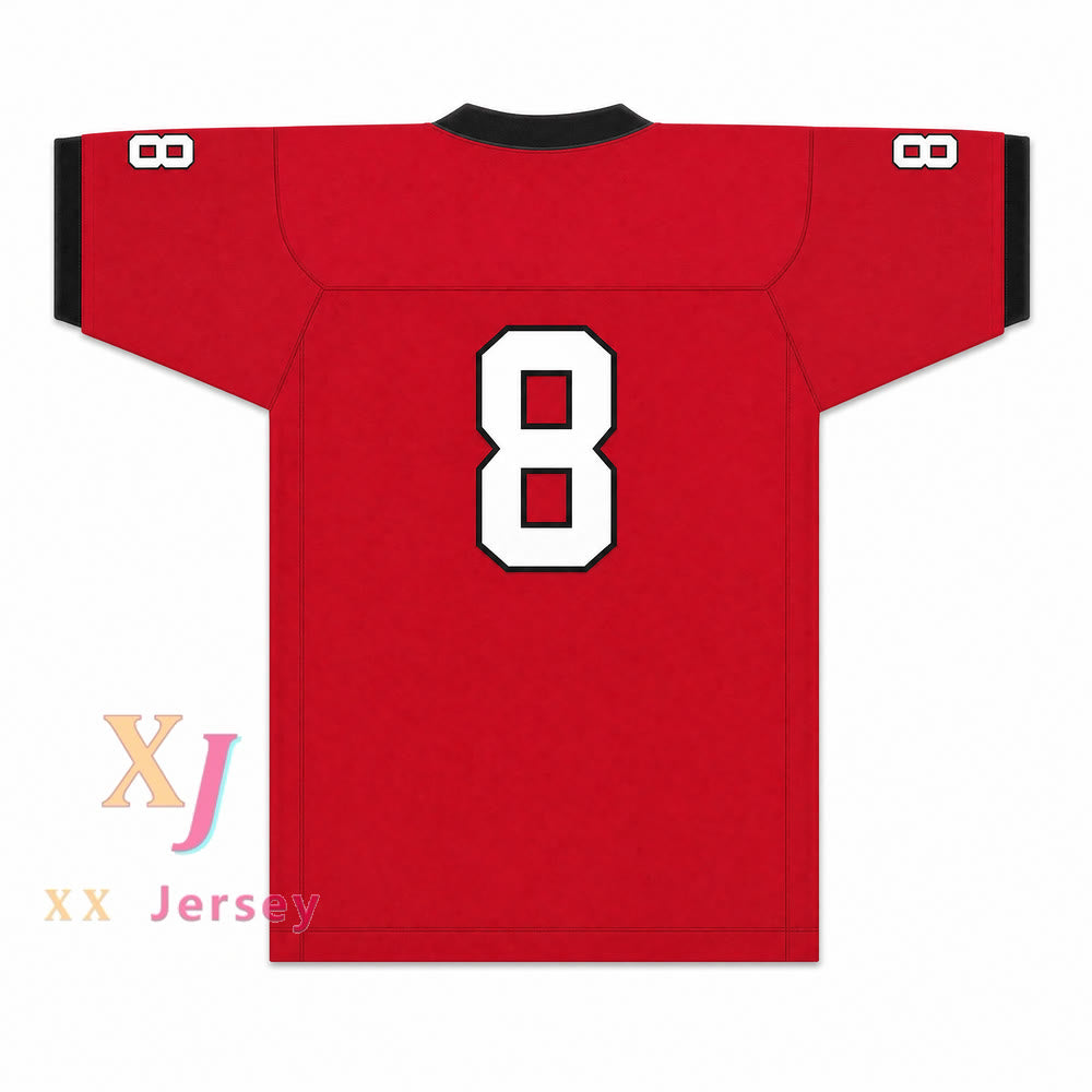 PERSONALIZADA CUALQUIER Nombre ROJA AIDAN HUTCHINSON 8 DIVINE CHILD HIGH SCHOOL Camiseta de Fútbol con Costuras S-6XL