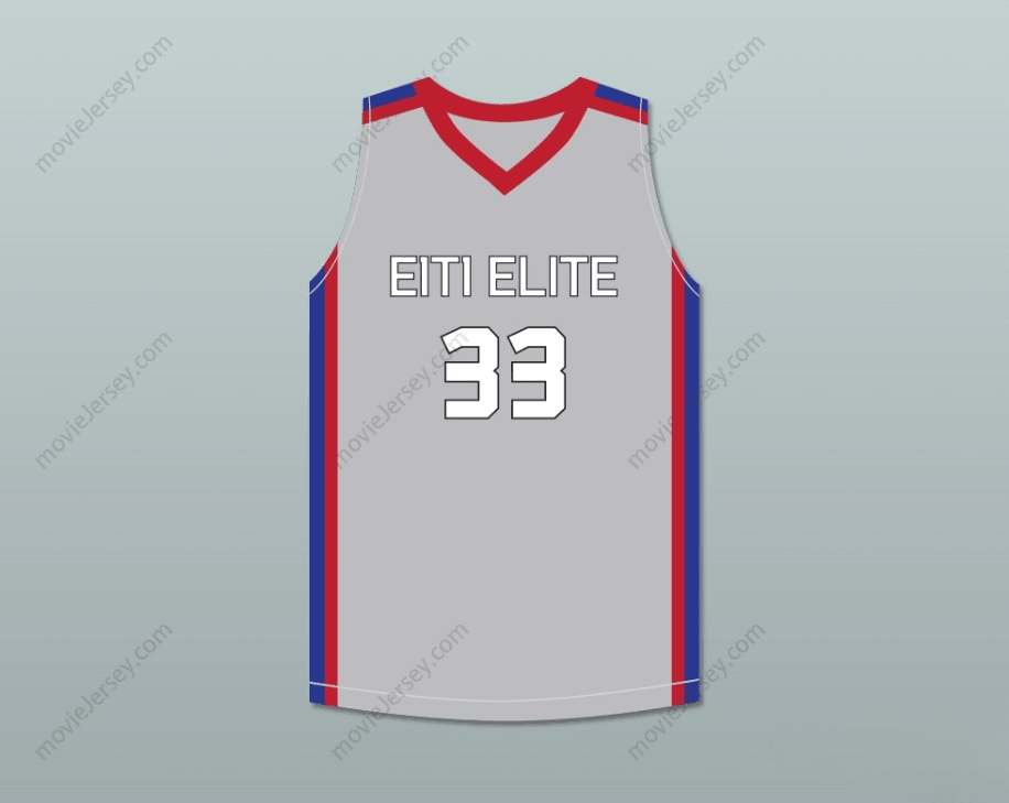 CUSTOM ANY Name Number TACKO FALL 33 EACH 1 TEACH 1 ELITE AAU GRAY BASKETBALL JERSEY 1 Top Stitched S-6XL