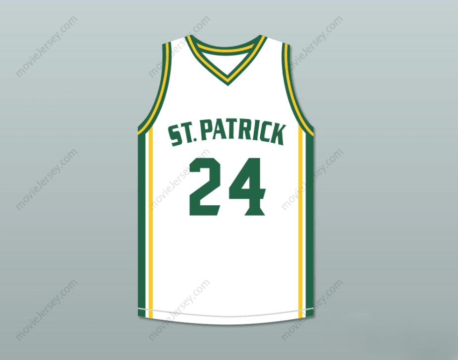 CUSTOM ANY Name Number KYRIE IRVING 24 HIGH SCHOOL WHITE BASKETBALL JERSEY Top Stitched S-6XL
