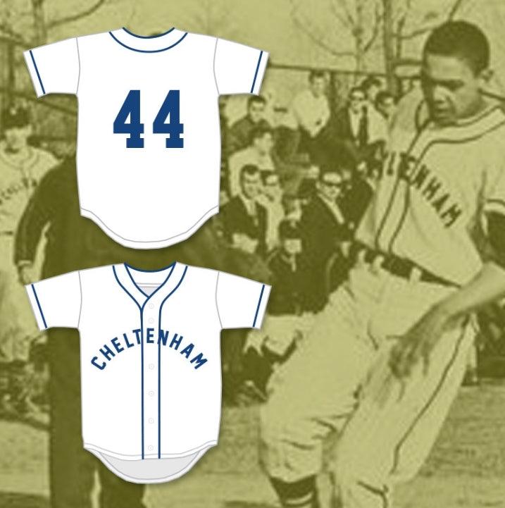 Camiseta de béisbol blanca CHELTENHAM HIGH SCHOOL PANTHERS, número 44 REGGIE JACKSON, cualquier nombre, 1 bordado, tallas S-6XL