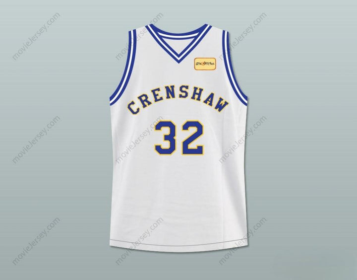 PERSONALIZADO Cualquier Nombre Número MONICA WRIGHT 32 CAMISETA BALONCESTO INSTITUTO CRENSHAW CON AMOR Y BALONCESTO PARCHE Cosido S-6XL