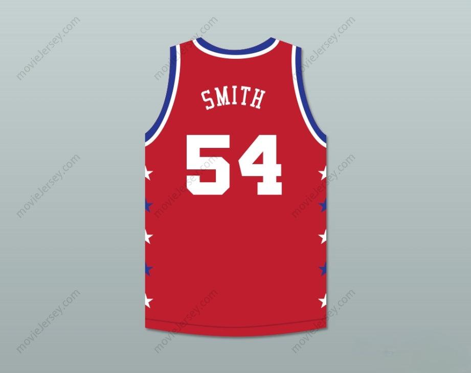 PERSONALIZADO Cualquier Nombre Número CHARLES SMITH 54 MAGIC JOHNSON ALL STAR GAME JERSEY DE BALONCESTO ROJO 1990 MIDSUMMER NIGHT'S MAGIC EVENTO BENÉFICO Costura Superior S-6XL