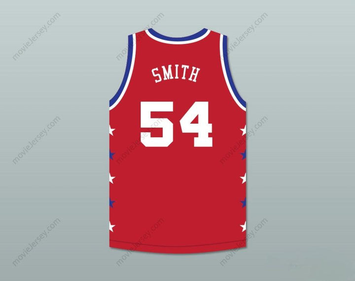 PERSONALIZADO Cualquier Nombre Número CHARLES SMITH 54 MAGIC JOHNSON ALL STAR GAME JERSEY DE BALONCESTO ROJO 1990 MIDSUMMER NIGHT'S MAGIC EVENTO BENÉFICO Costura Superior S-6XL