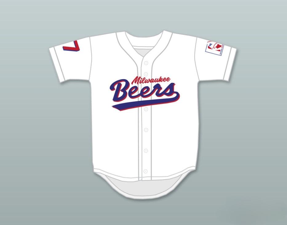 Camiseta de béisbol blanca personalizada con cualquier nombre y número DOUG REMER 17 BEERS DELUXE BASEKETBALL, tallas S-6XL, cosida
