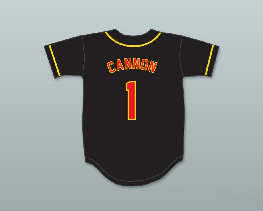 Camiseta de béisbol negra con botones NICK CANNON 1 ALL THAT personalizada con cualquier nombre y número, tallas S-6XL