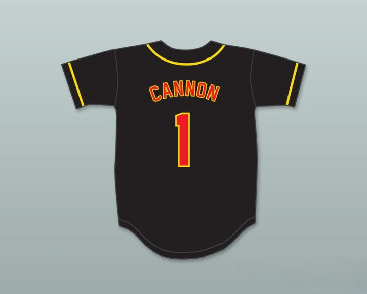 Camiseta de béisbol negra con botones NICK CANNON 1 ALL THAT personalizada con cualquier nombre y número, tallas S-6XL
