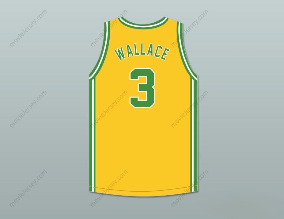 PERSONALIZADO CUALQUIER Nombre Número BEN WALLACE 3 CENTRAL HIGH SCHOOL HAYNEVILLE LIONS CAMISETA DE BALONCESTO AMARILLA Con Costuras S-6XL