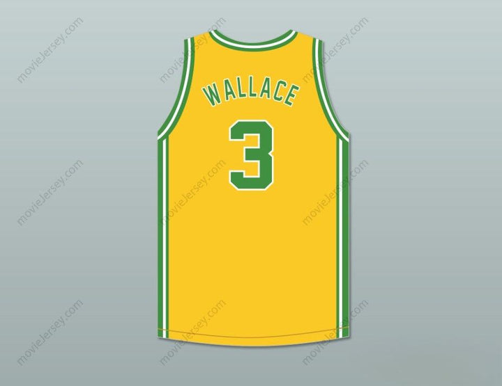 PERSONALIZADO CUALQUIER Nombre Número BEN WALLACE 3 CENTRAL HIGH SCHOOL HAYNEVILLE LIONS CAMISETA DE BALONCESTO AMARILLA Con Costuras S-6XL