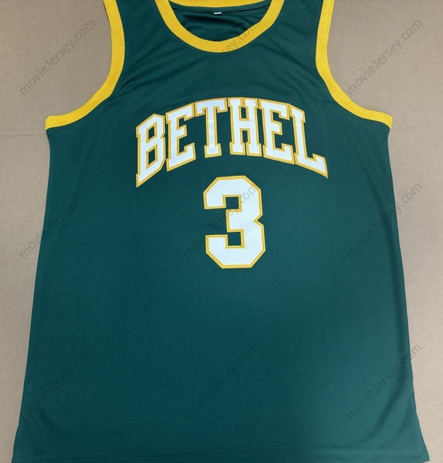 Camiseta de baloncesto retro cosida de Allen Iverson #3 Bethel High School