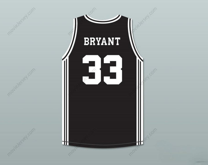 PERSONALIZA Cualquier Nombre Número BRYANT 33 CAMISETA DE BALONCESTO NEGRA ACES DE LA ESCUELA SECUNDARIA LOWER MERION 2 Costuras S-6XL