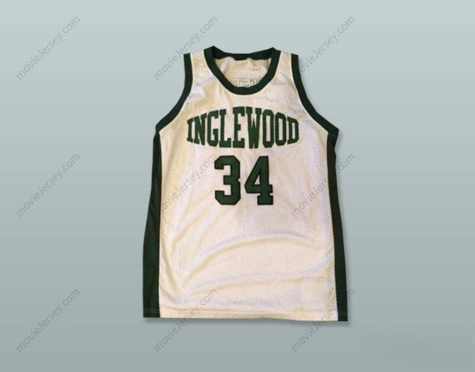 CUSTOM ANY Name Number PAUL PIERCE 34 HIGH SCHOOL WHITE BASKETBALL JERSEY Top Stitched S-6XL