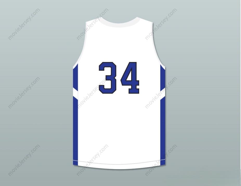 PERSONALIZADO Cualquier Nombre Número SHAREEF O'NEAL 34 WINDWARD SCHOOL WILDCATS CAMISETA DE BALONCESTO BLANCA 1 Parte Superior Cosida S-6XL