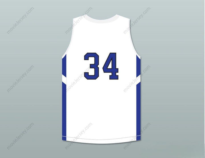 PERSONALIZADO Cualquier Nombre Número SHAREEF O'NEAL 34 WINDWARD SCHOOL WILDCATS CAMISETA DE BALONCESTO BLANCA 1 Parte Superior Cosida S-6XL