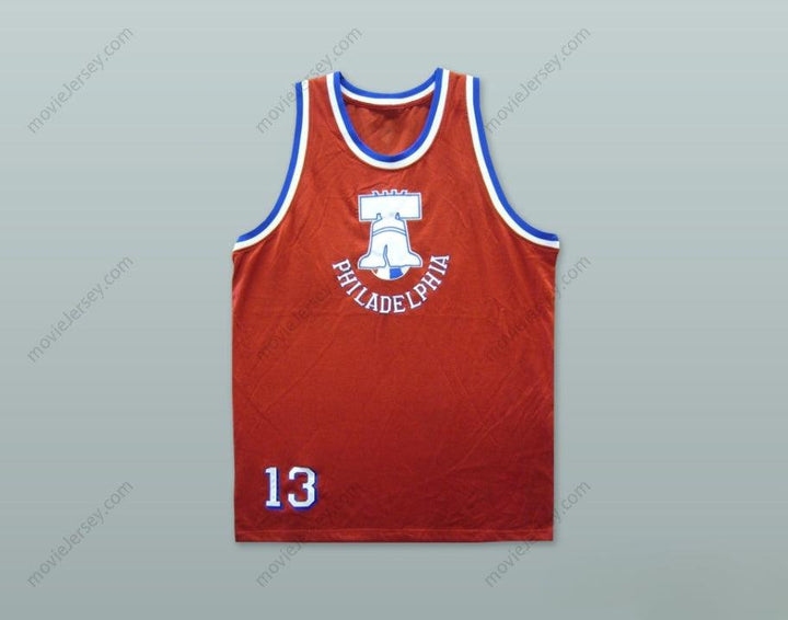 PERSONALIZA CUALQUIER Nombre Número 1974 RUCKER PARK 13 ROJA CAMISETA DE BALONCESTO Cosida Tallas S-6XL