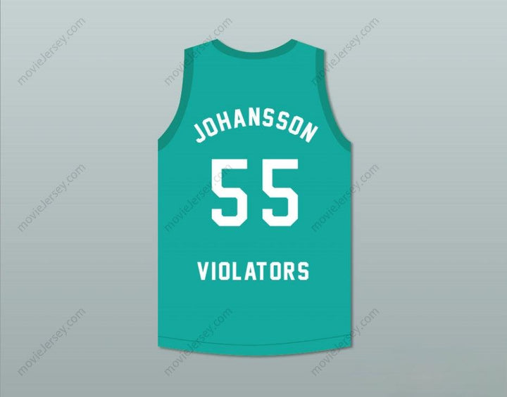 PERSONALIZA CUALQUIER Nombre Número PAUL JOHANSSON 55 CAMISETA DE BALONCESTO DE LOS VIOLATORS TERCER ENCUENTRO ANUAL DE BALONCESTO ROCK N' JOCK 1993 Costura Superior S-6XL
