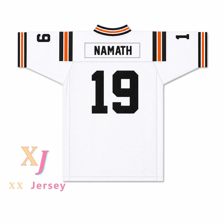 CUSTOM Name JOE NAMATH 19 BEAVER FALLS HIGH SCHOOL TIGERS FOOTBALL JERSEY S-6XL