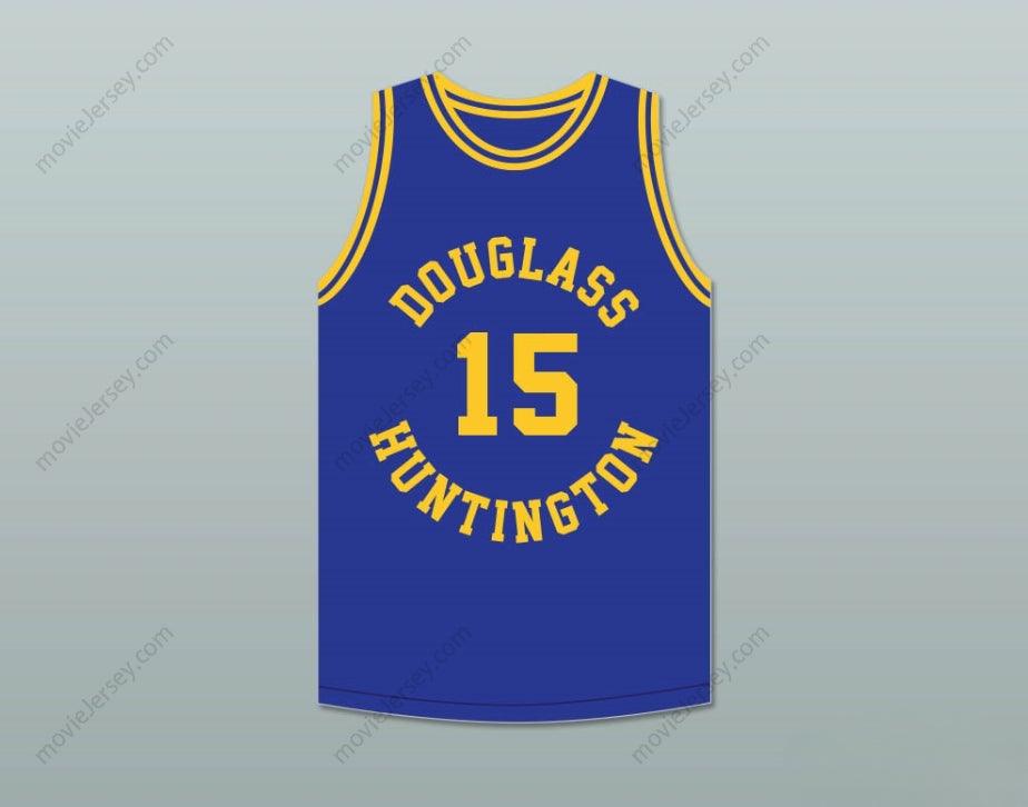 PERSONALIZADA Cualquier Nombre Número HAL GREER 15 FREDERICK DOUGLASS JUNIOR AND SENIOR HIGH SCHOOL TIGERS CAMISETA DE BALONCESTO AZUL 1 Cosida S-6XL