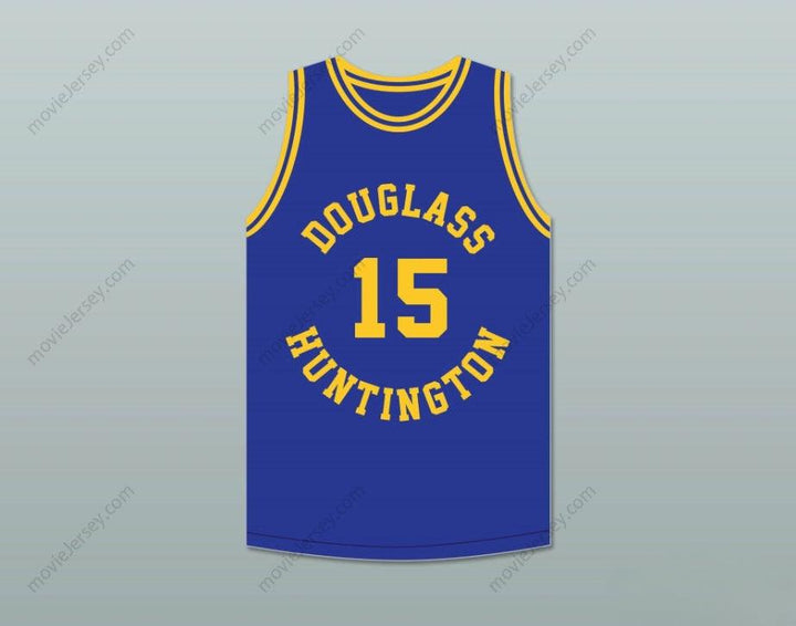 PERSONALIZADA Cualquier Nombre Número HAL GREER 15 FREDERICK DOUGLASS JUNIOR AND SENIOR HIGH SCHOOL TIGERS CAMISETA DE BALONCESTO AZUL 1 Cosida S-6XL