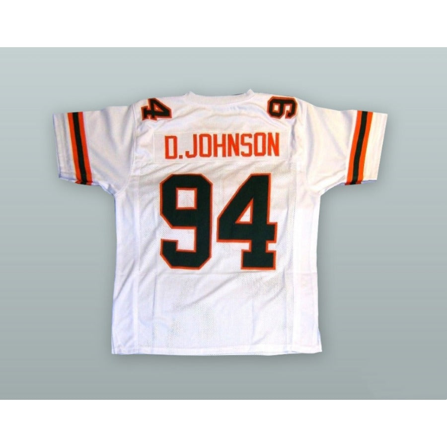 CUSTOM ANY Name Number DWAYNE JOHNSON 94 COLLEGE CAREER Football Jersey Top Stitched S-6XL